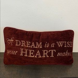 Disney Cinderella Pillow A Dream is a Wish Your